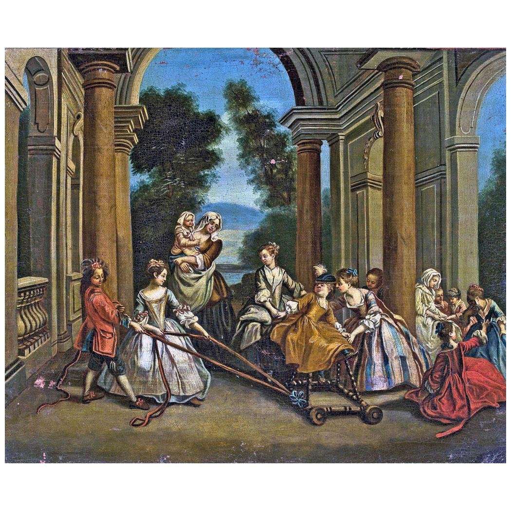  Nicolas Lancret. Quatre ?tapes de la vie humaine: l'Enfance. 1735. National Museum, Warsaw