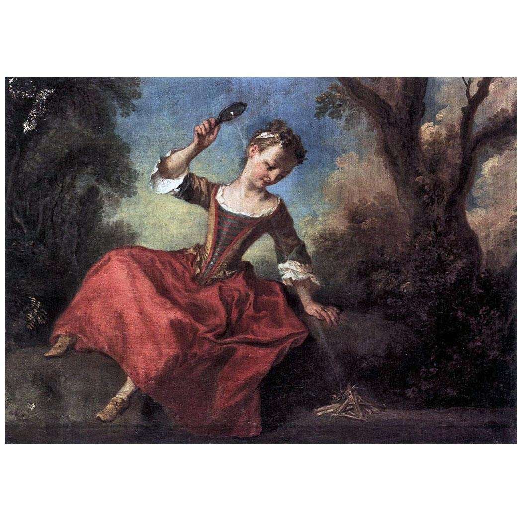  Nicolas Lancret. Le Verre Brulant. 1735-1740. Schloss Charlottenburg, Berlin