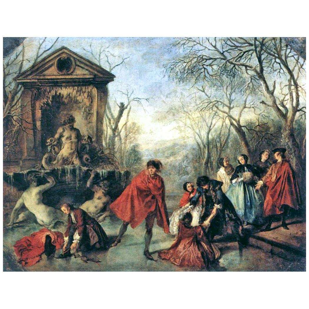  Nicolas Lancret. Hiver. 1738. Louvre, Paris