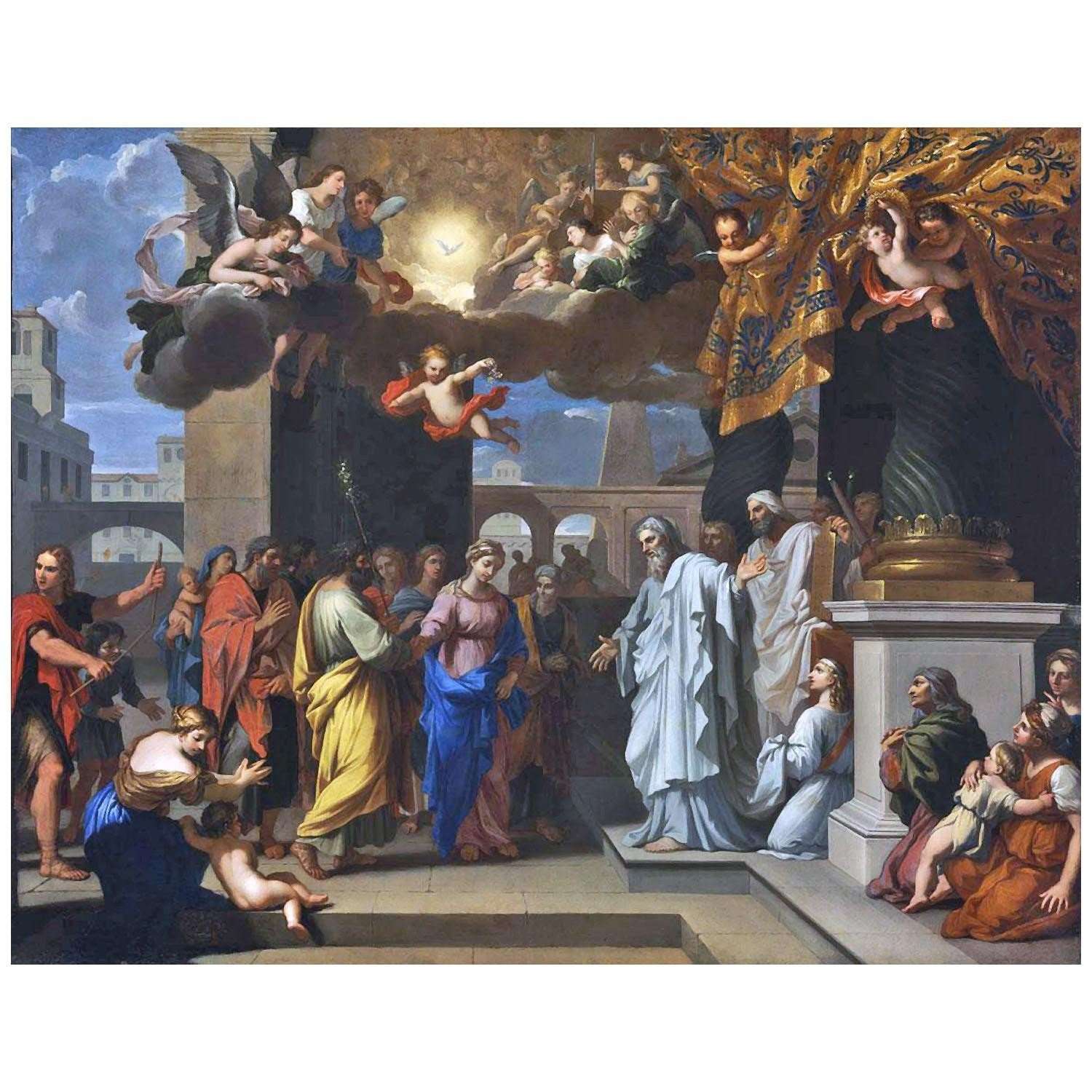  Nicolas Loir. Le mariage de la Vierge. 1660. Mus?e de Budapest