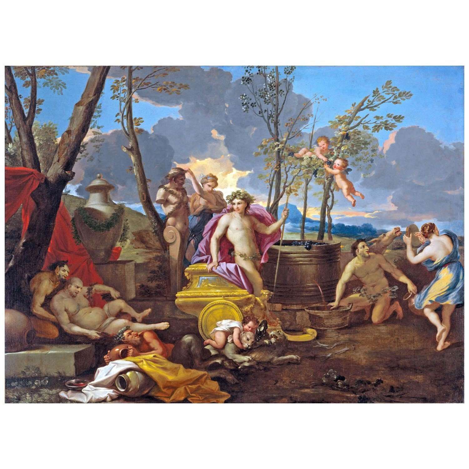  Nicolas Loir. Le Triomphe de Bacchus. 1665. Collection priv?e