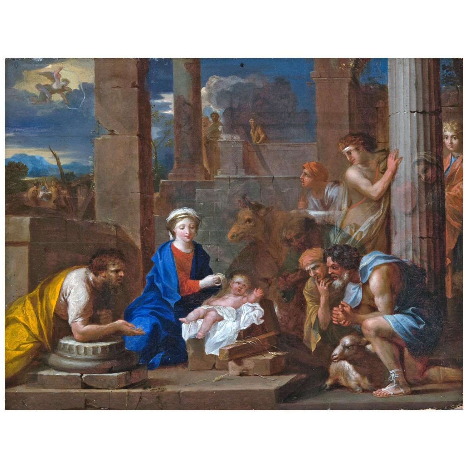  Nicolas Loir. L'Adoration des bergers. 1670. Yale University Art Gallery