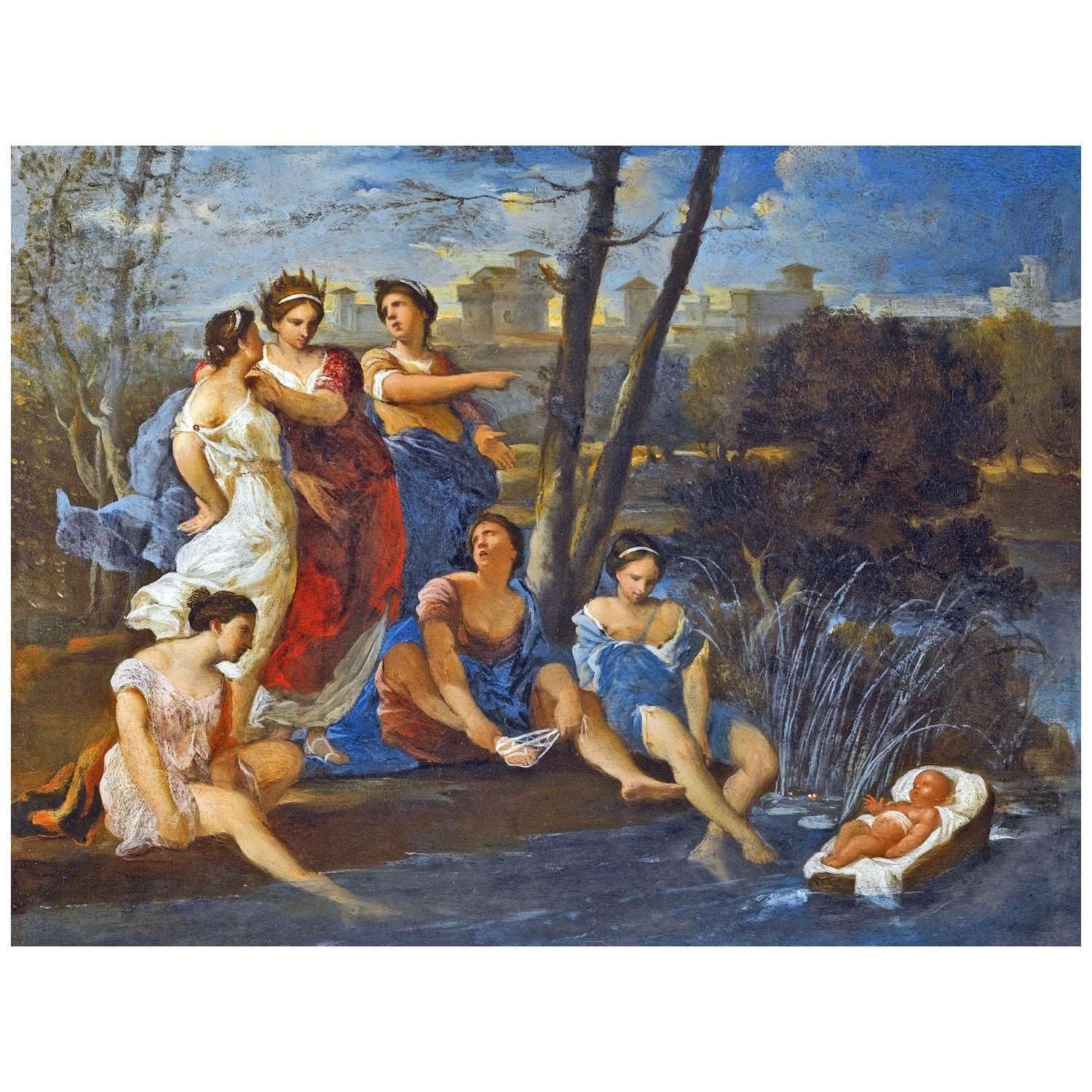  Nicolas Loir. Mo?se sauv? des eaux. 1670. Musee des beau-arts de Angres