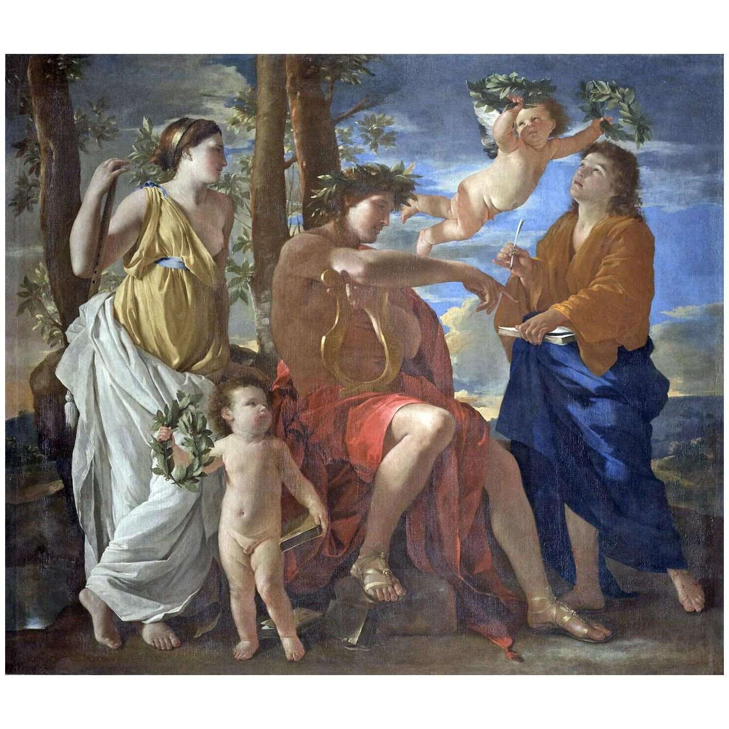  Nicolas Poussin. L'Inspiration du po?te. 1629. Musee du Louvre