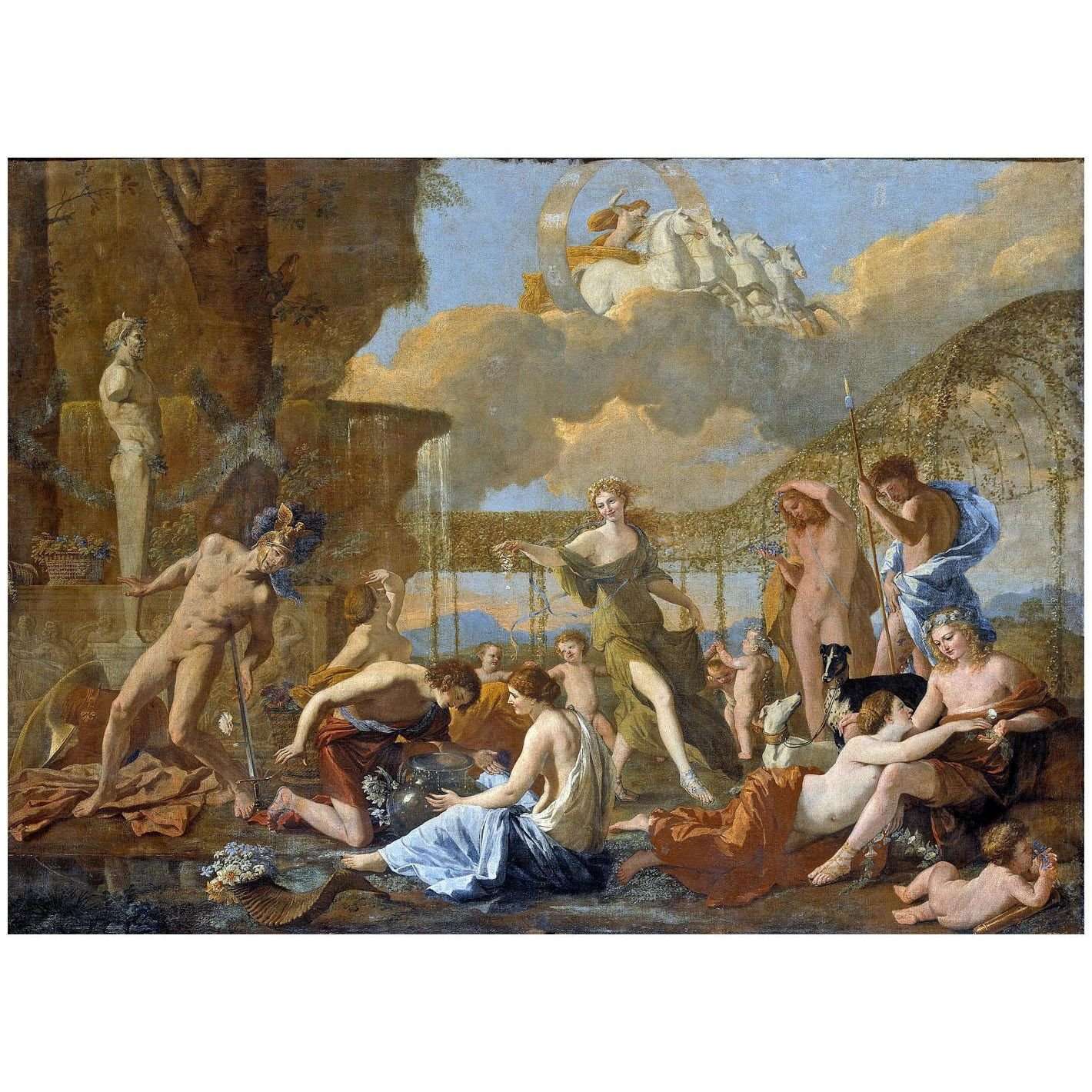  Nicolas Poussin. L'Empire de la Flore. 1631. Gemaldegalerie Dresden