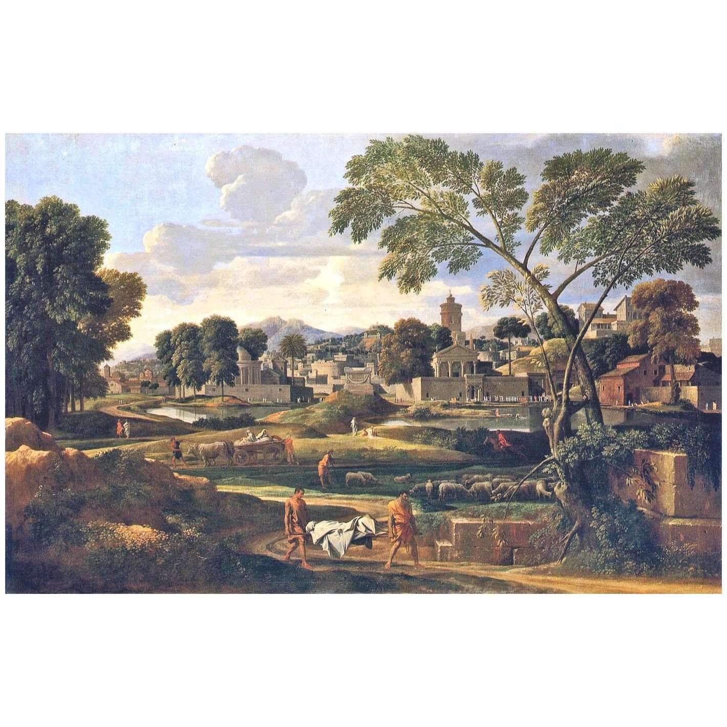  Nicolas Poussin. L'enterrement de Phocion. 1648. National Museum Wales