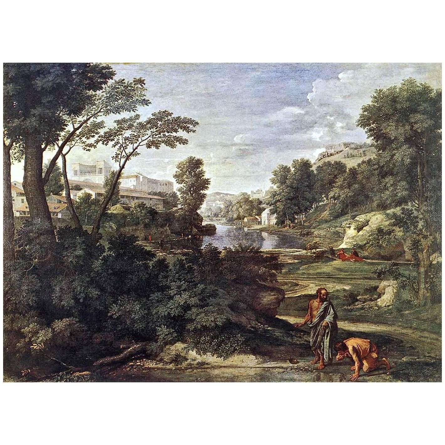  Nicolas Poussin. Diog?ne jetant son ?cuelle. 1648. Musee du Louvre