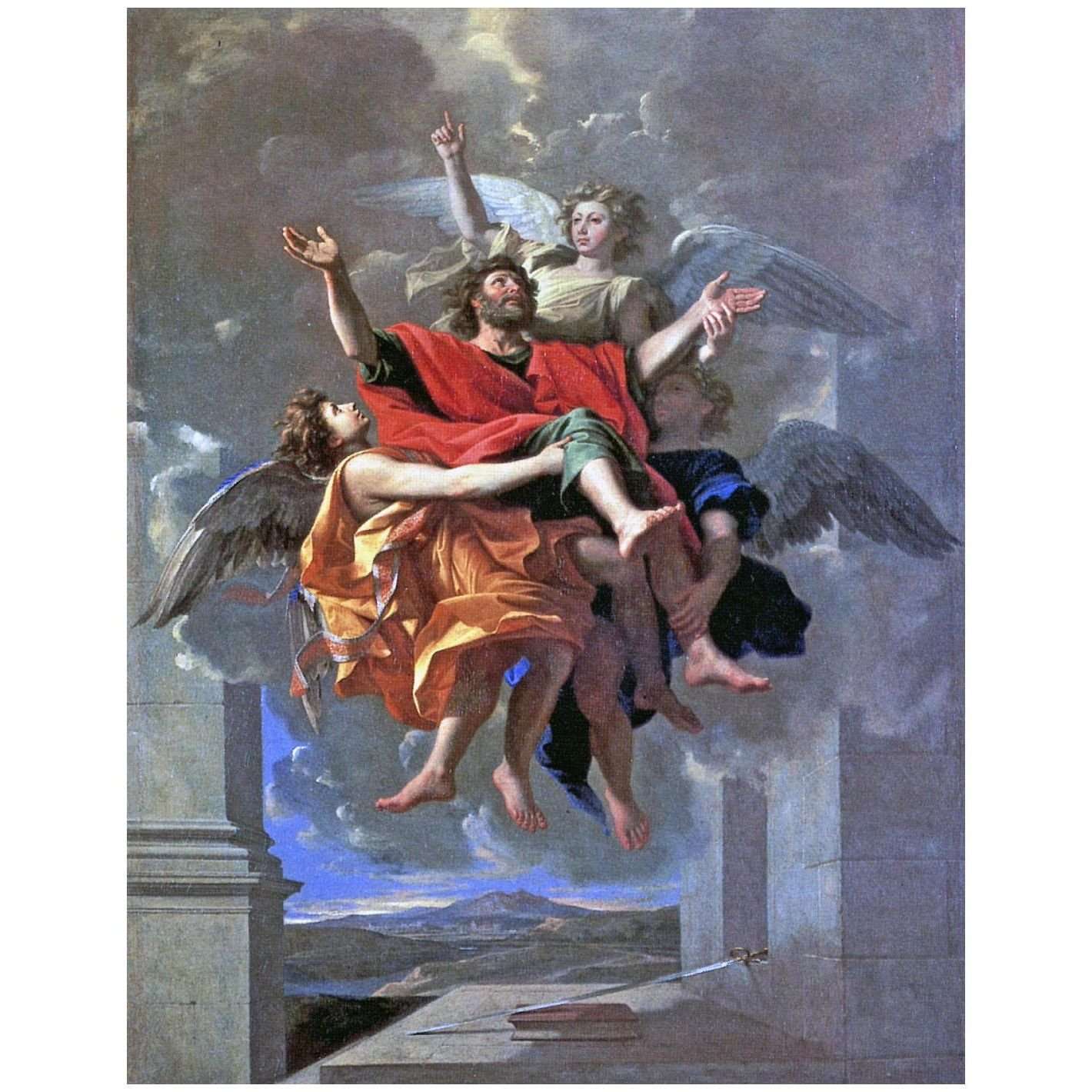  Nicolas Poussin. Le Ravissement de St Paul. 1649. Musee du Louvre
