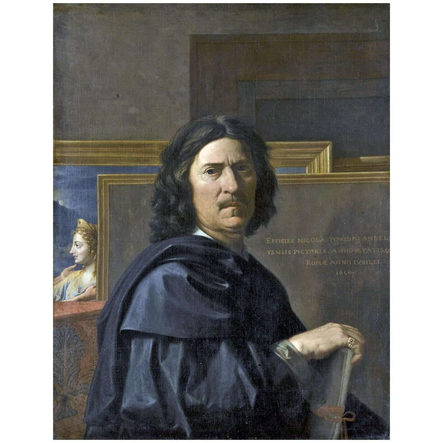  Nicolas Poussin. Autoportrait. 1650 Musee du Louvre