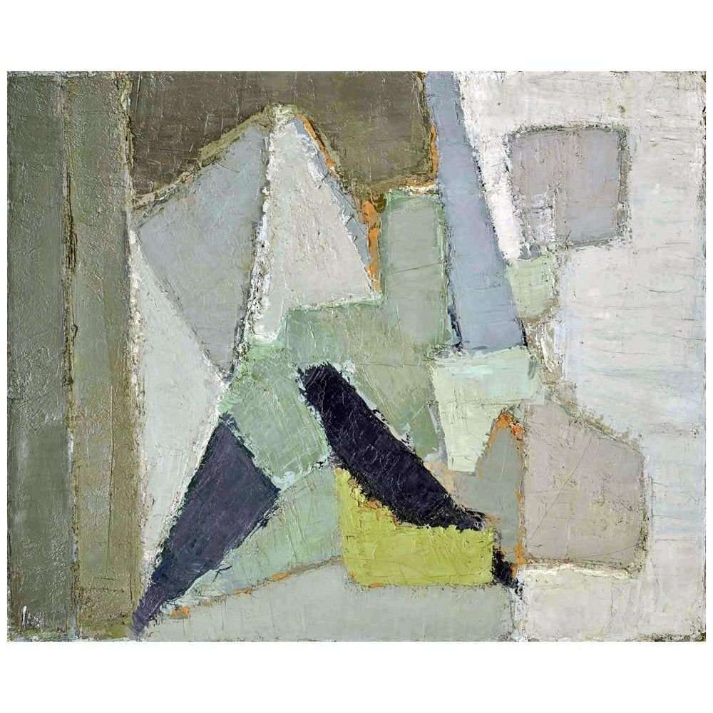   Nicolas de Stal. Composition grise. 1949. Fondation Gandur Geneve