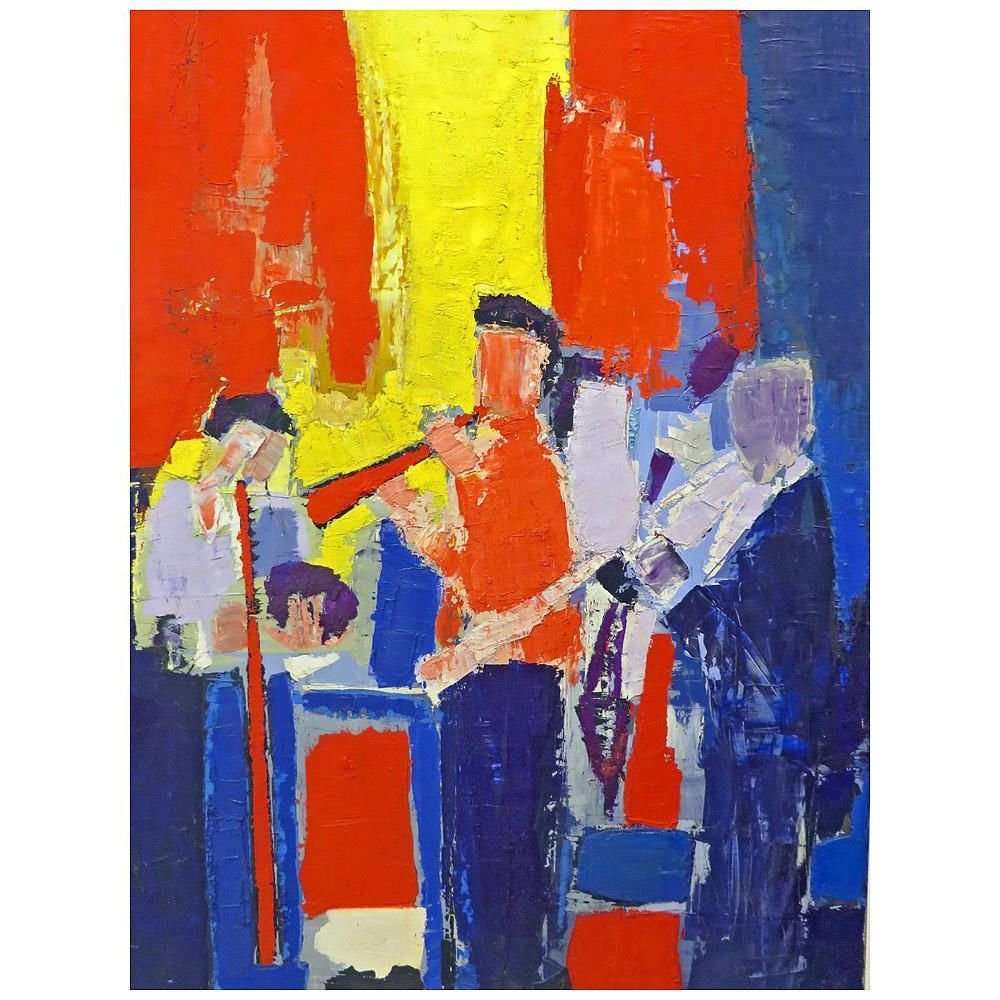  Nicolas de Stal. Les Musiciens. 1952. Centre Pompidou Paris