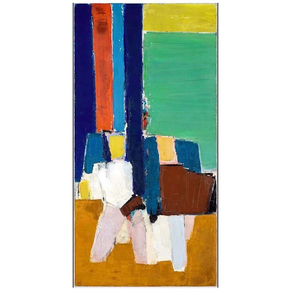   Nicolas de Stal. Le lavandou. 1952. Centre Pompidou Paris