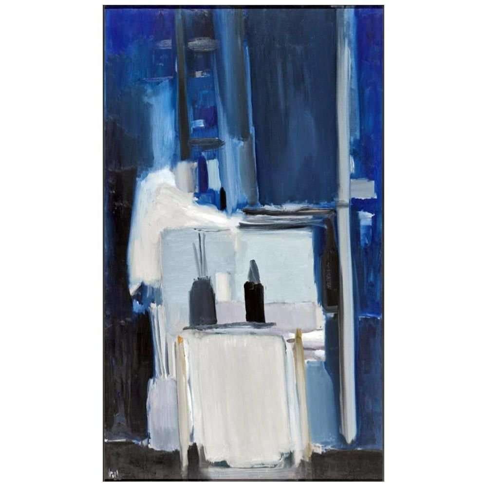  Nicolas de Stal. Coin datelier fond bleu. 1955. Centre Pompidou Paris