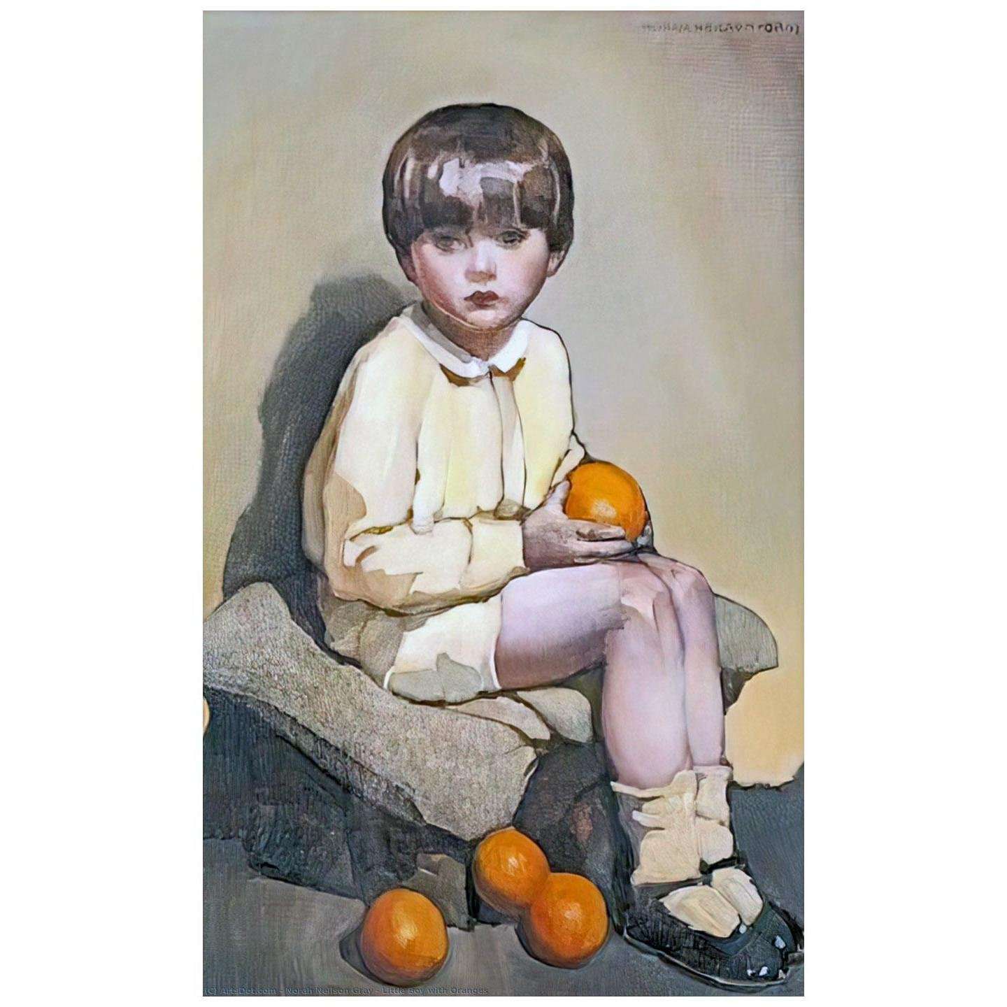  Norah Gray. Little Boy with Oranges. 1925. Kelvingrove Museum Glasgow