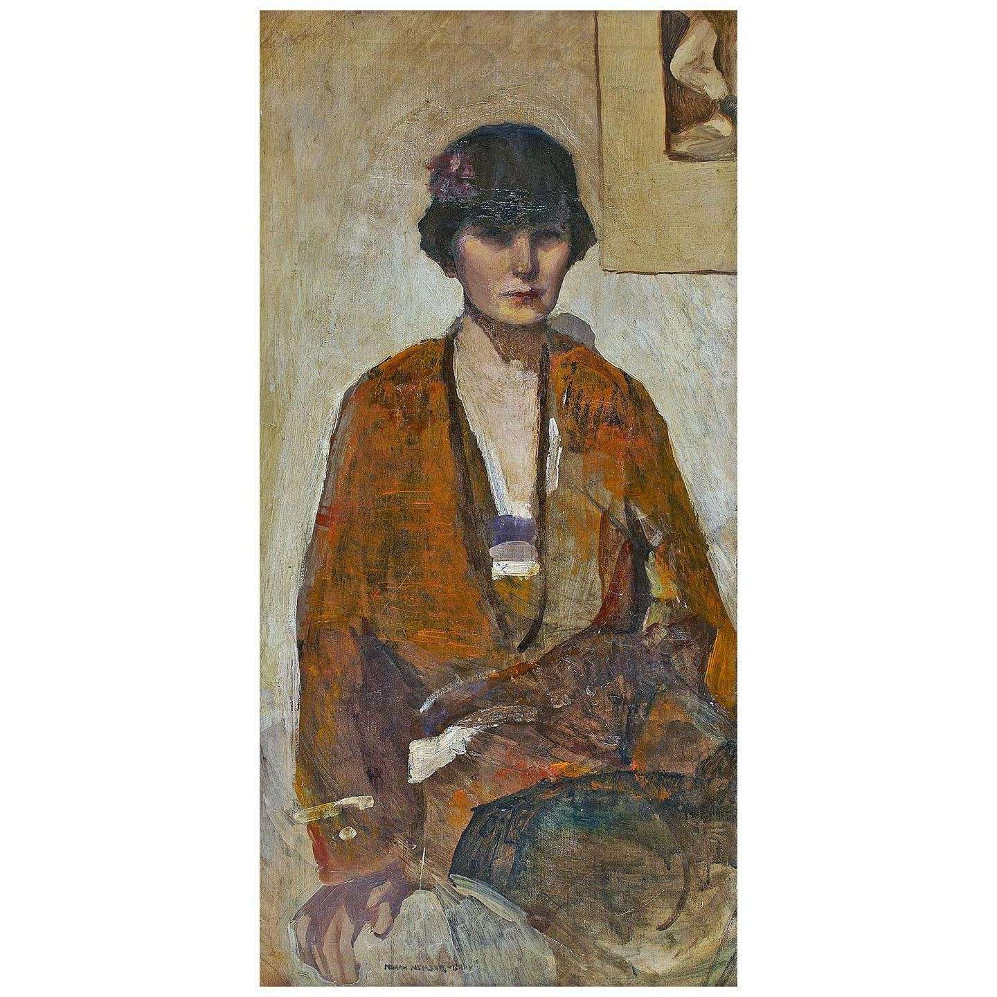  Norah Gray. Self-portrait in Cloche Hat. n/d. Private collection
