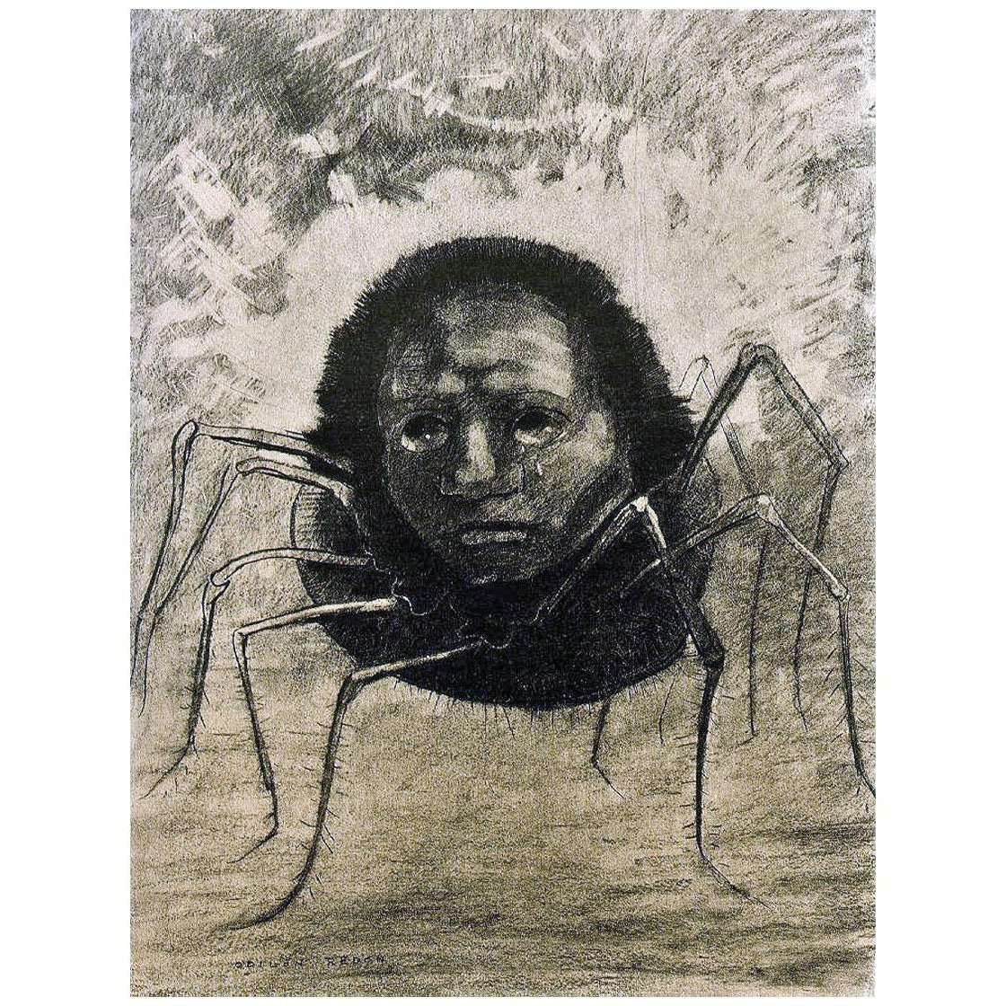  Odilon Redon. lAraign?e qui pleure. 1881. Private collection