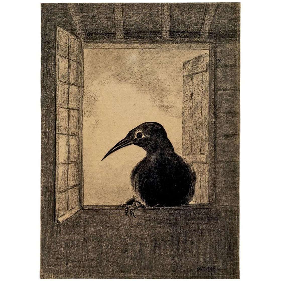  Odilon Redon. Raven. 1882. National Gallery Ottawa