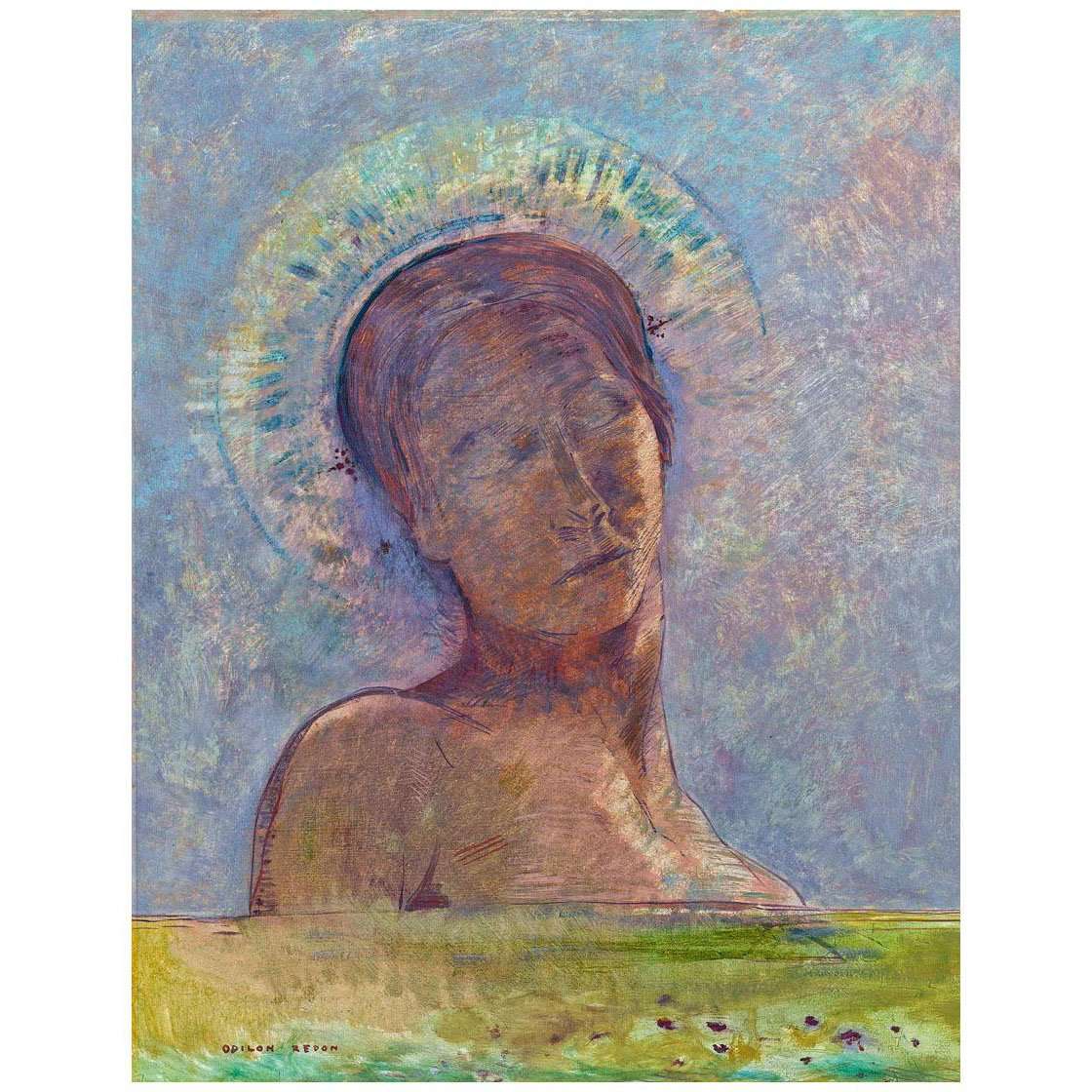  Odilon Redon. Oeil ferm?. 1889. Van Gogh Museum Amnsterdam