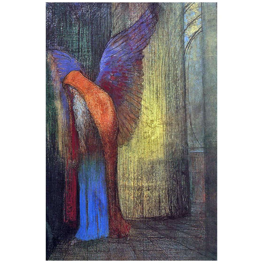  Odilon Redon. Vieillard aile barbu. 1895. Musee dOrsay