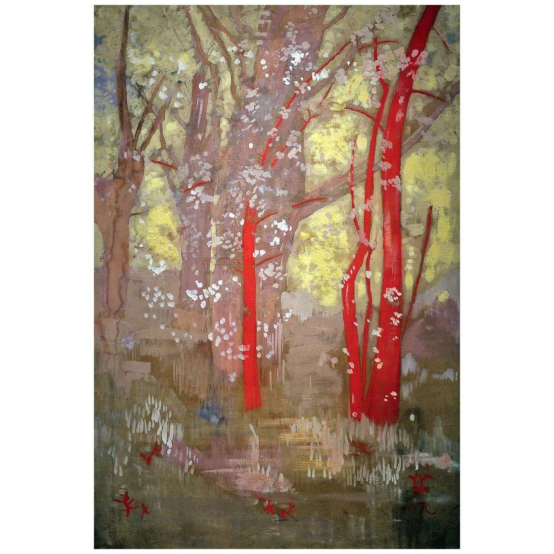  Odilon Redon. Arbres rouges. 1905-1906. Private collection