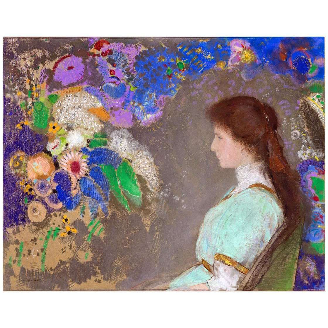  Odilon Redon. Violette Heymann. 1910. Cleveland Museum of Art