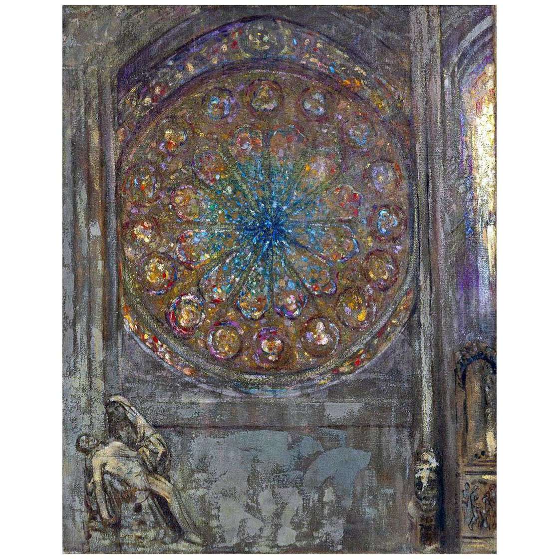  Odilon Redon. La Cath?drale. 1914. Neue Pinakothek Munchen