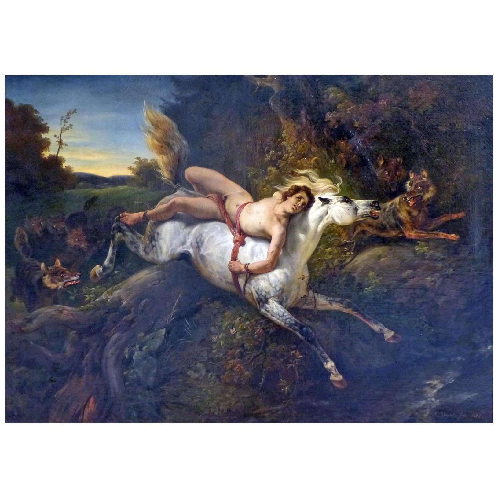  Horace Vernet. Mazepa et les loups. 1826. Calvet Museum Avignon