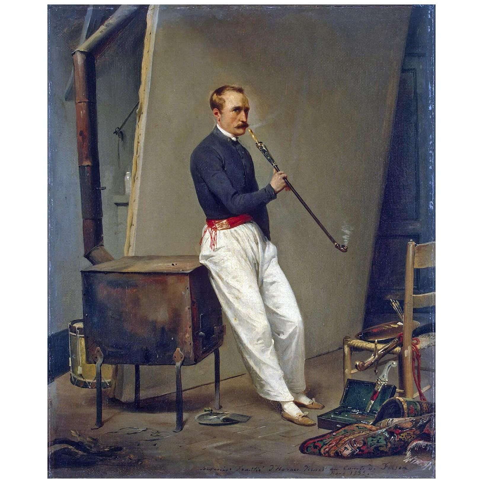  Horace Vernet. Autoportrait. 1835. Hermitage Museum