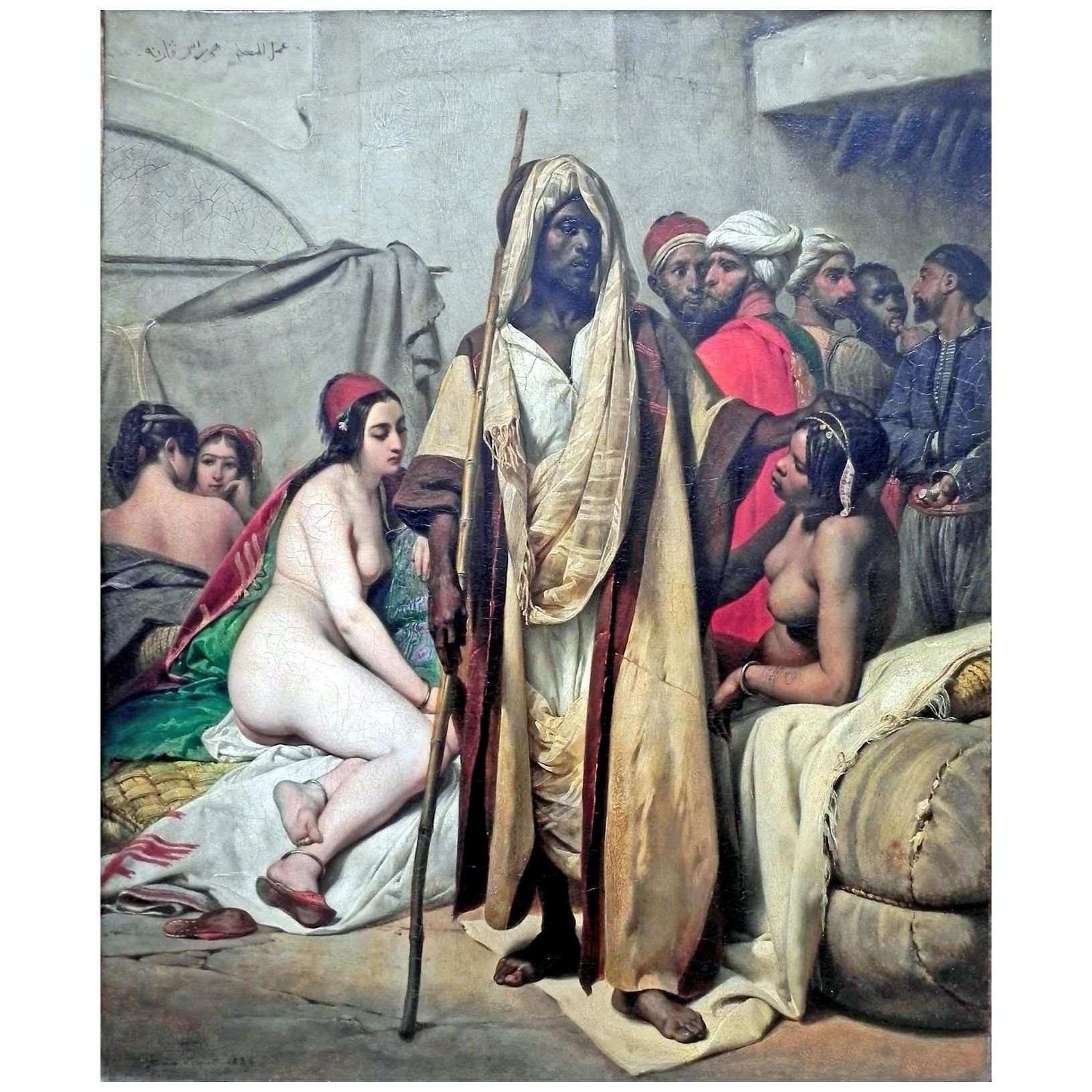  Horace Vernet. Le March? d'esclaves. 1836. Gemaldegalerie Berlin