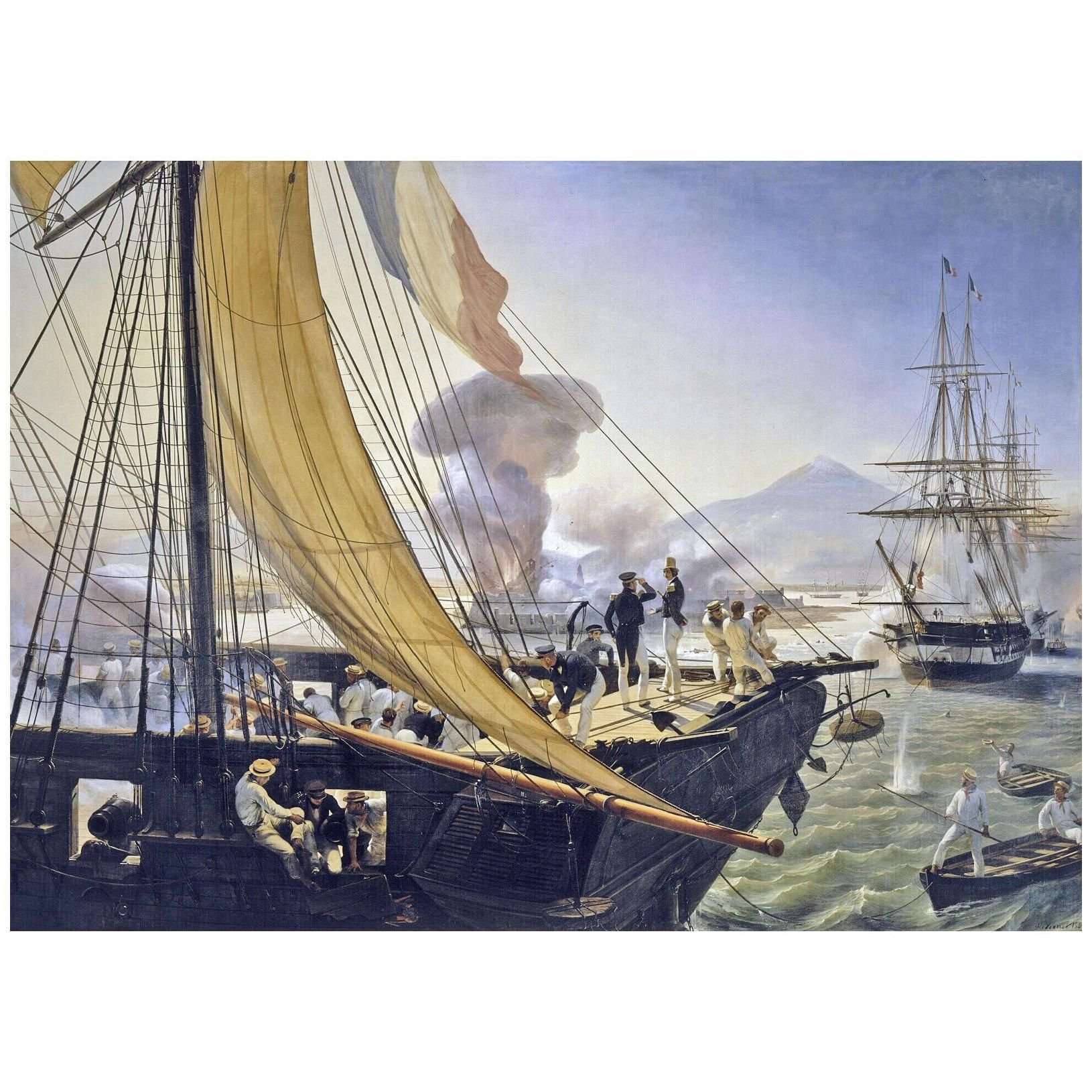  Horace Vernet. Prise du fort Saint-Jean-d'Ulloa. 1841. Chateau de Versailles
