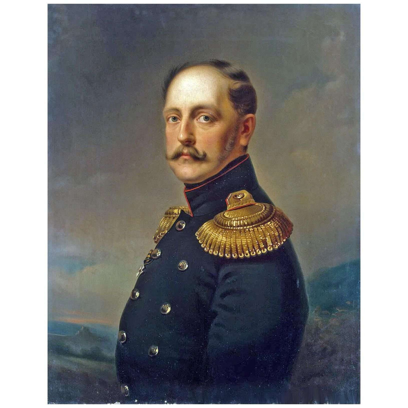 Horace Vernet. Empereur Nicolas I. 1830s. Hermitage Museum