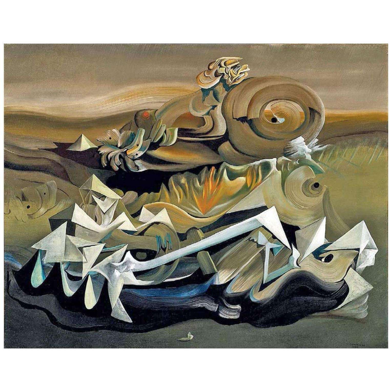  Oscar Dominguez. Paisaje cosmico. 1939. Galeria Interart, Ginebra