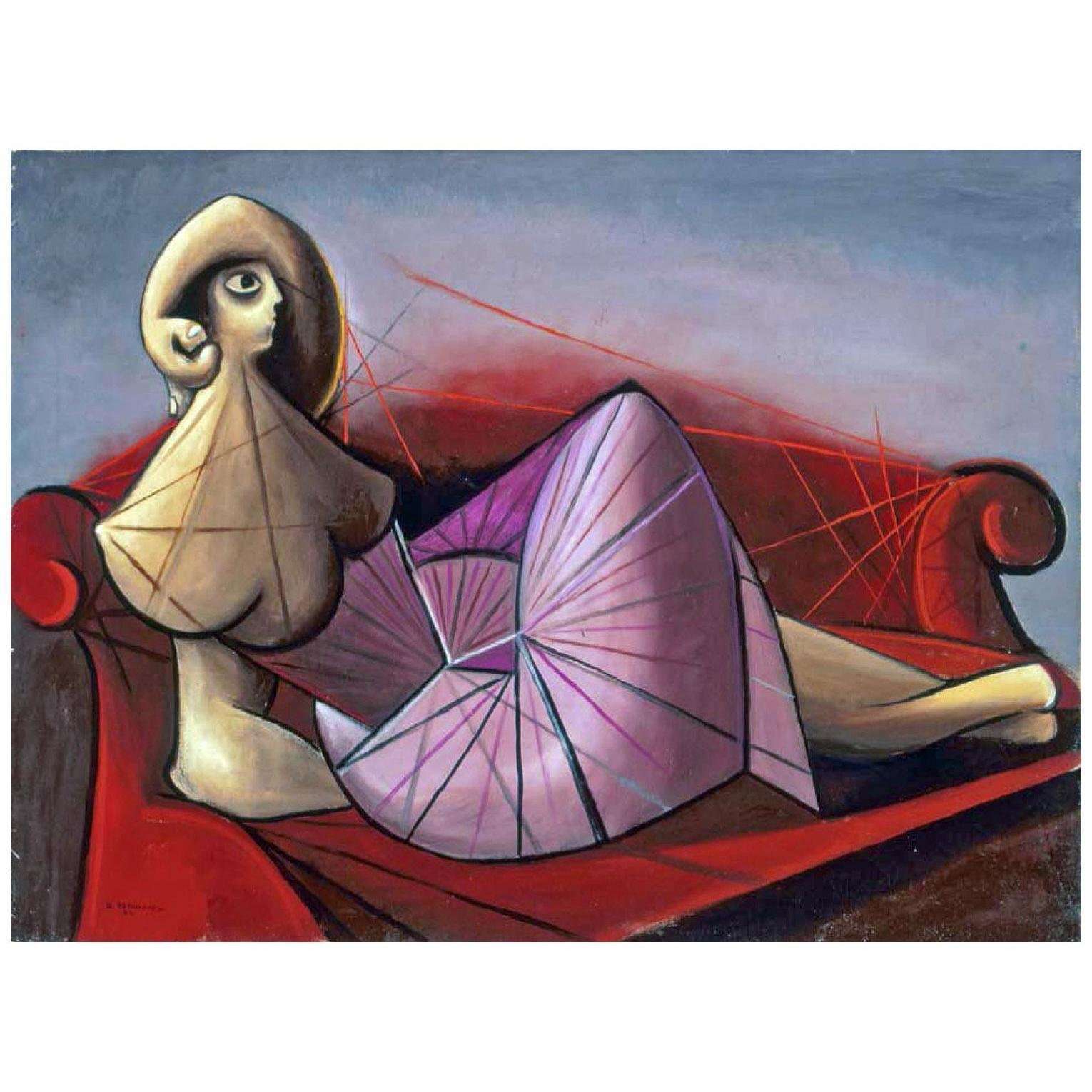  Oscar Dominguez. Femme sur le divan. 1942. TEA, Santa Cruz de Tenerife