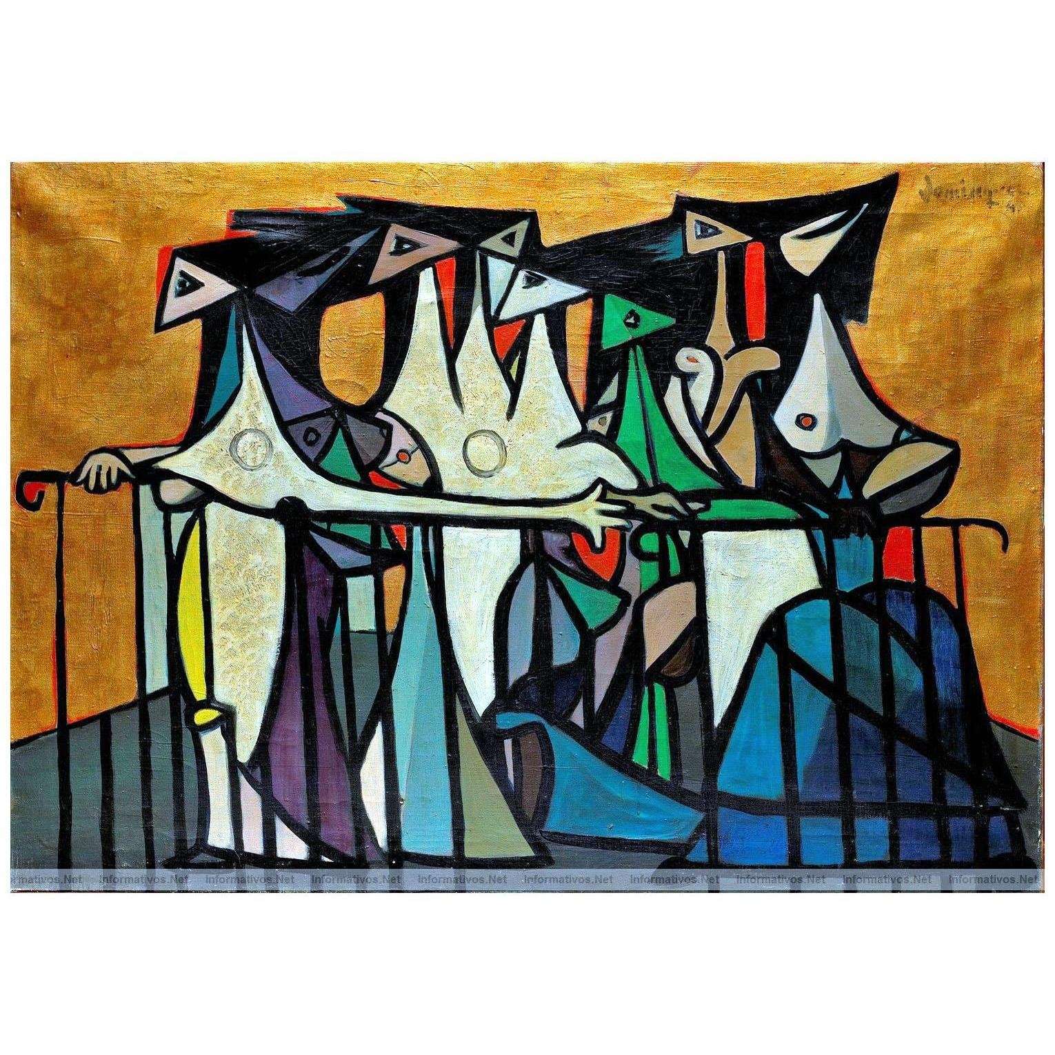  Oscar Dominguez. Mujeres en Balcon. 1947. Coleccion particular