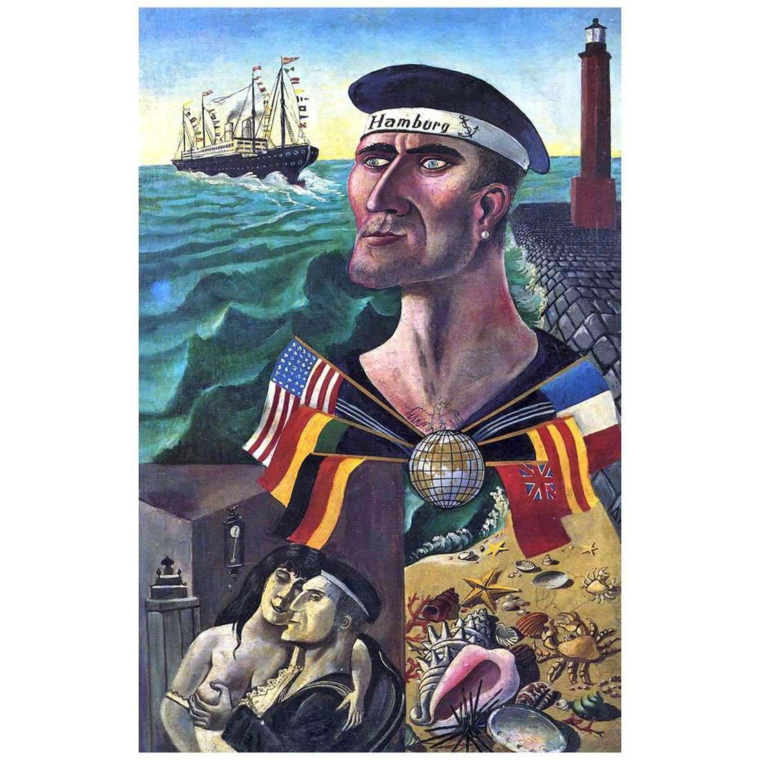  Otto Dix. The Good by to Hamburg. 1921. Museum Gunzenhauser Chemnitz