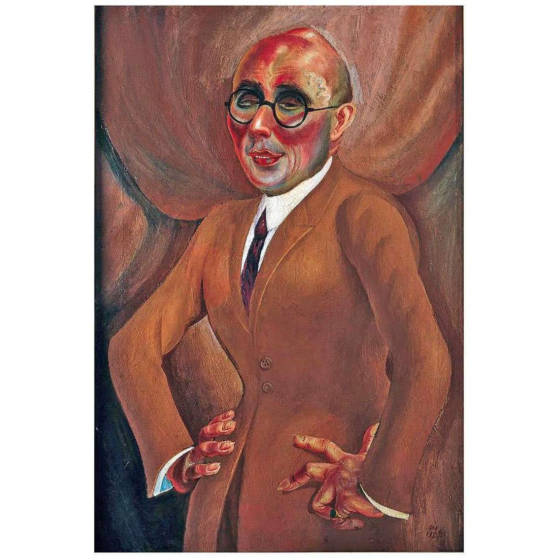  Otto Dix. Portrait of Jeweler Karl Krall. 1923. Mediazentrum Wuppertal