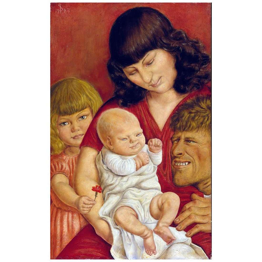  Otto Dix. Artists Family. 1927. Stadel Museum Frankfurt