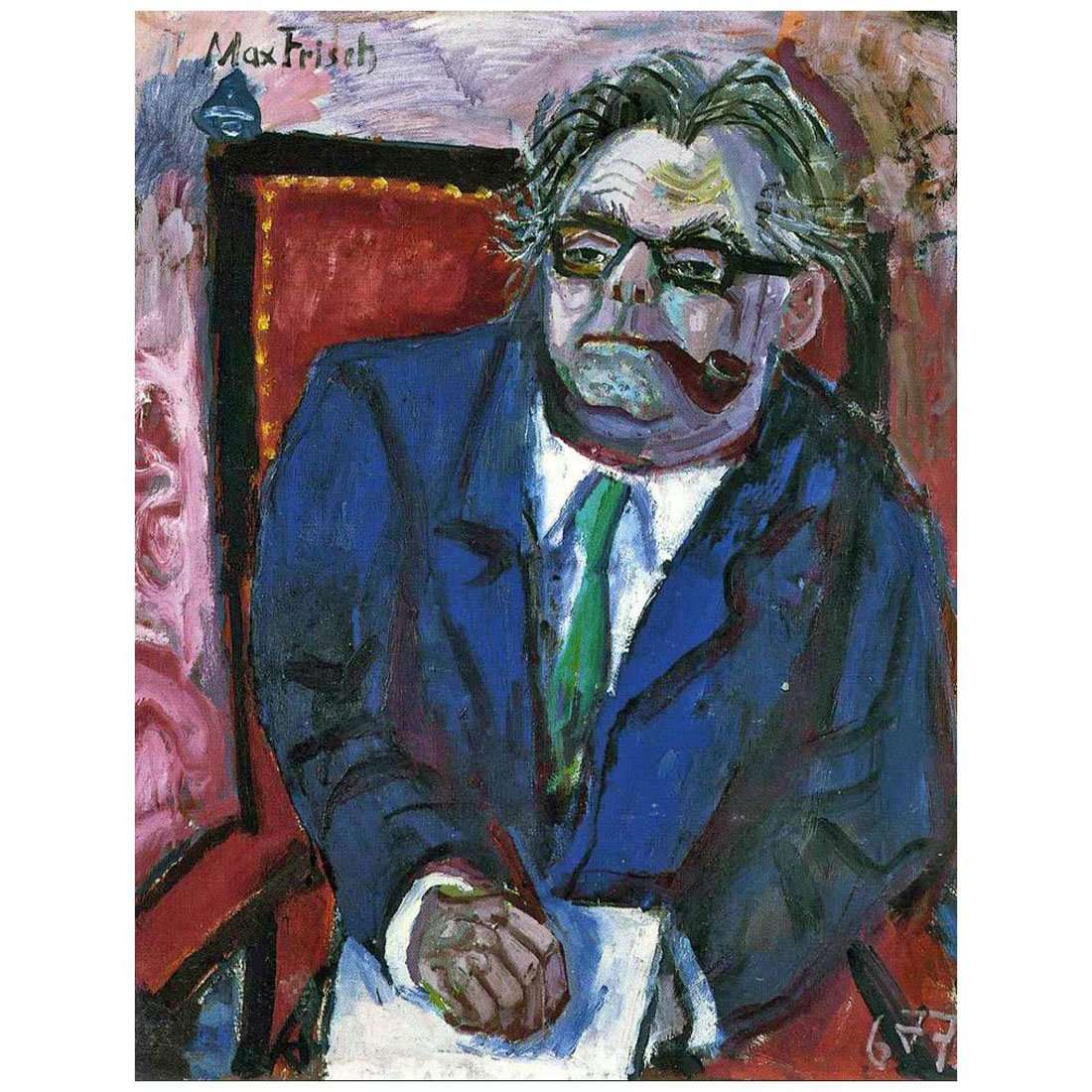  Otto Dix. Writer Max Frisch. 1967. Museum House Dix, Gera