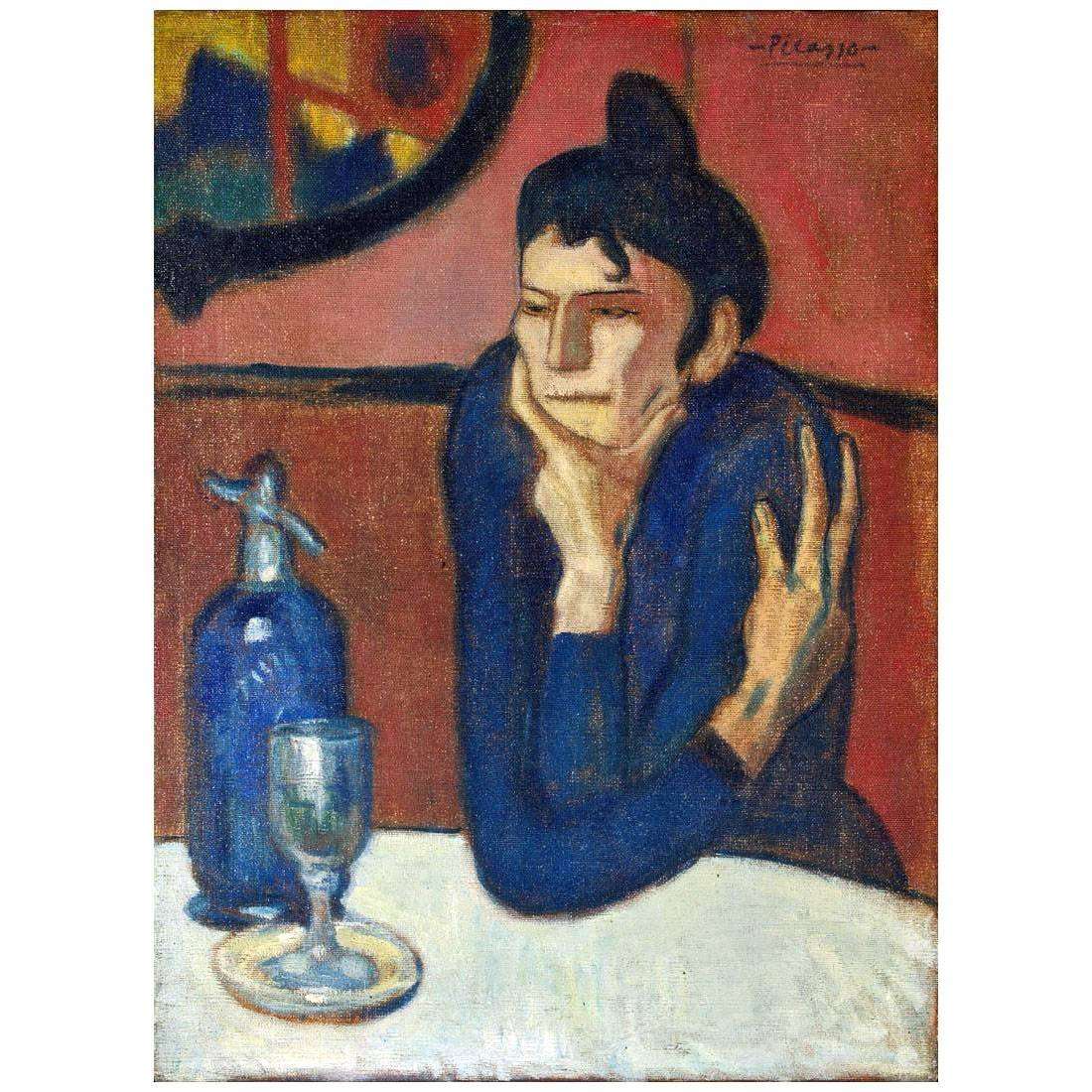  Pablo Picasso. La buveuse dabsinthe. 1901. Ermitage, Saint-Petersbourg