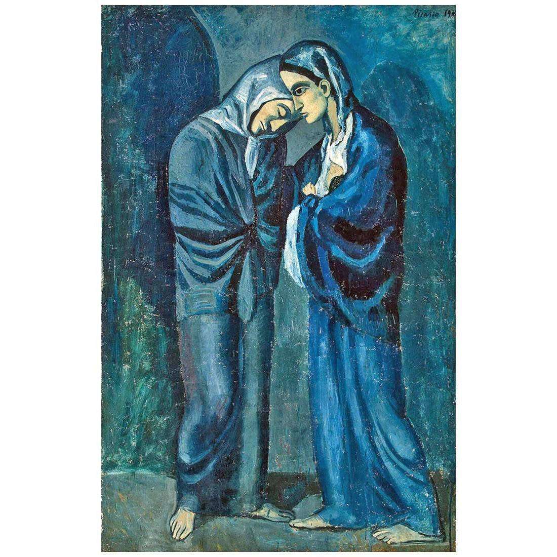  Pablo Picasso. Les deux soeurs. 1902. Musee De L'Ermitage, Saint-Petersbourg