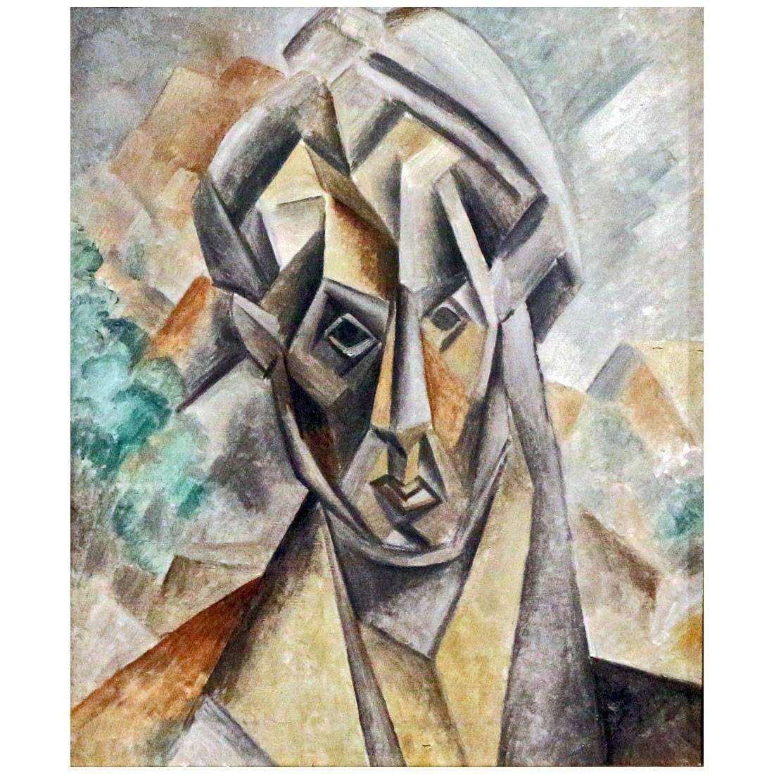  Pablo Picasso. Portrait de Ferdinande Olivier. 1909. Stadel Museum, Frankfurt