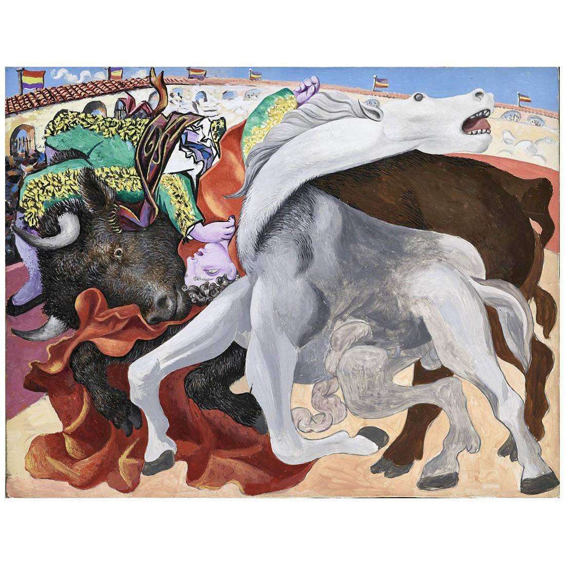  Pablo Picasso. Corrida (La mort du torero). 1933. Musee Picasso, Paris
