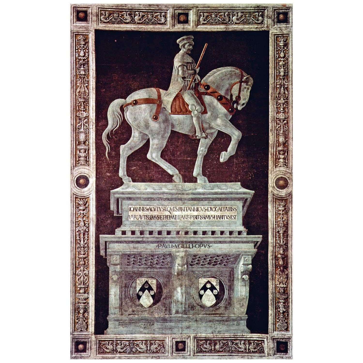   Paolo Uccello. Monumento equestre a Giovanni Acuto. 1436. Duomo Firenze