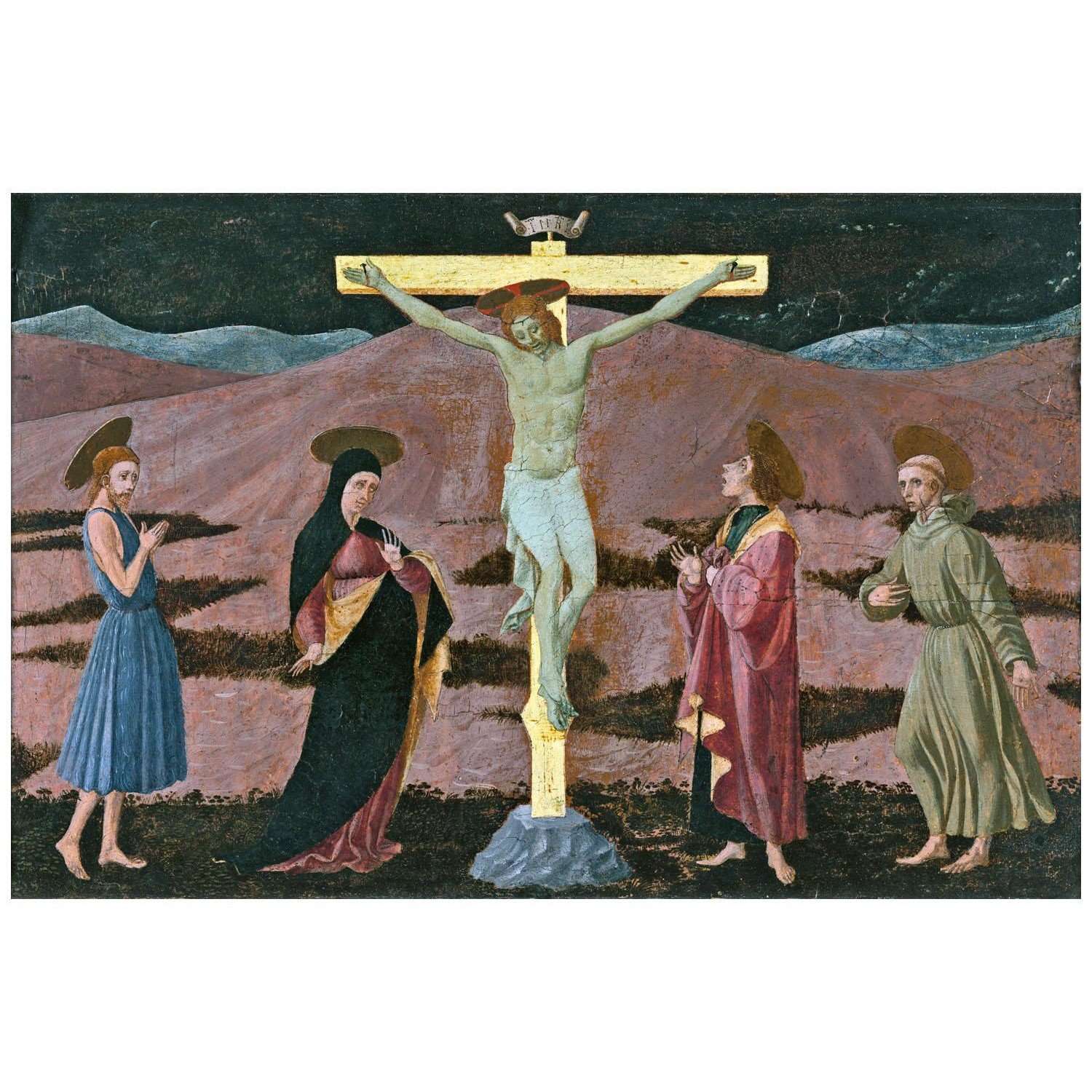   Paolo Uccello. Crocifissione. 1460. Museo Thyssen-Bornemisza Madrid