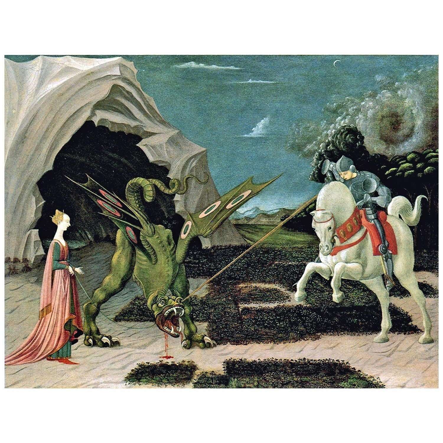   Paolo Uccello. San Giorgio e il drago. 1470. National Gallery London