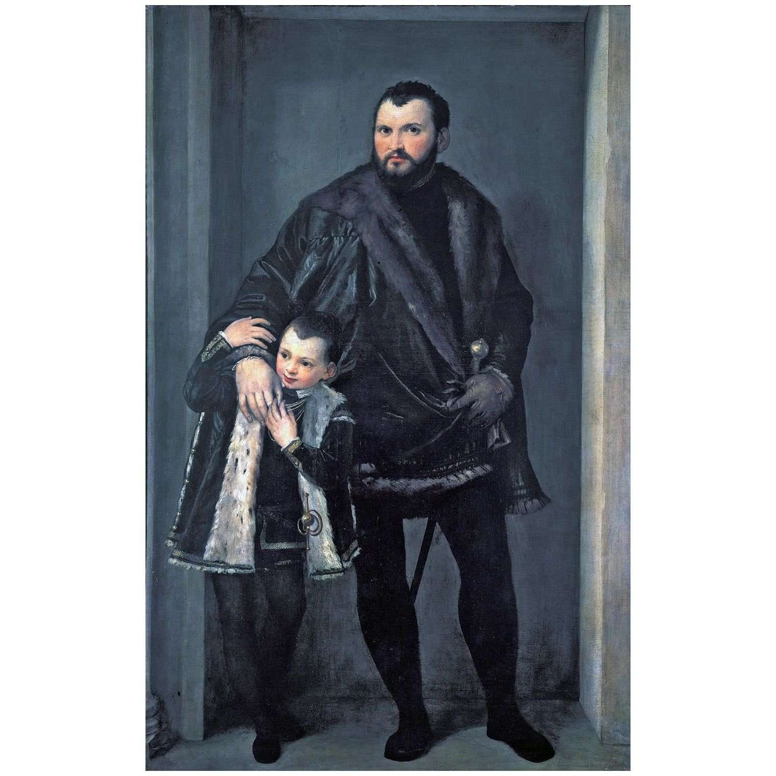  Paolo Veronese. Giuseppe da Porto con il figlio. 1555. Galleria Uffizi Firenze
