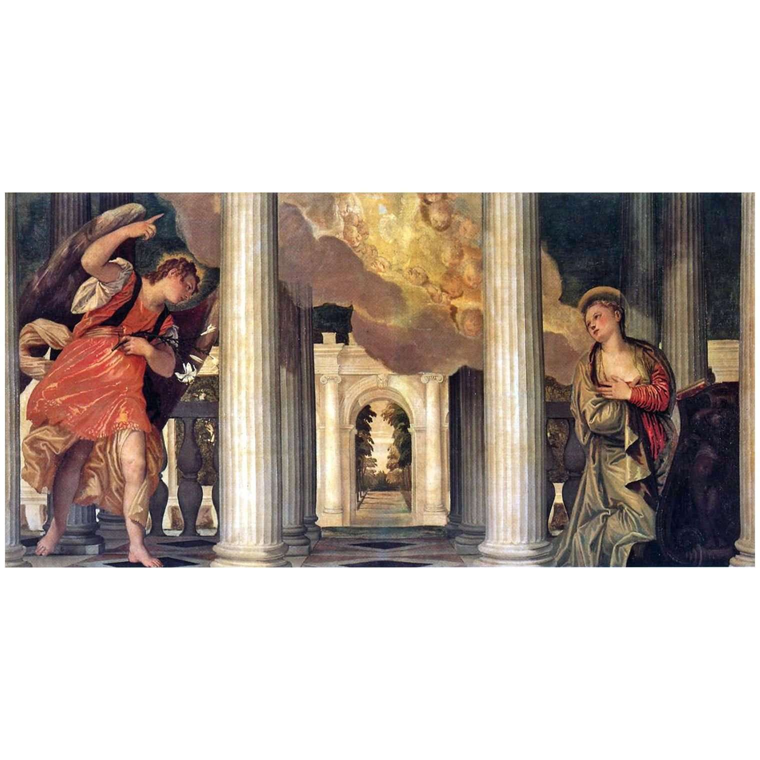 Paolo Veronese. Annuncianzione. 1556. Galleria Uffizi Firenze