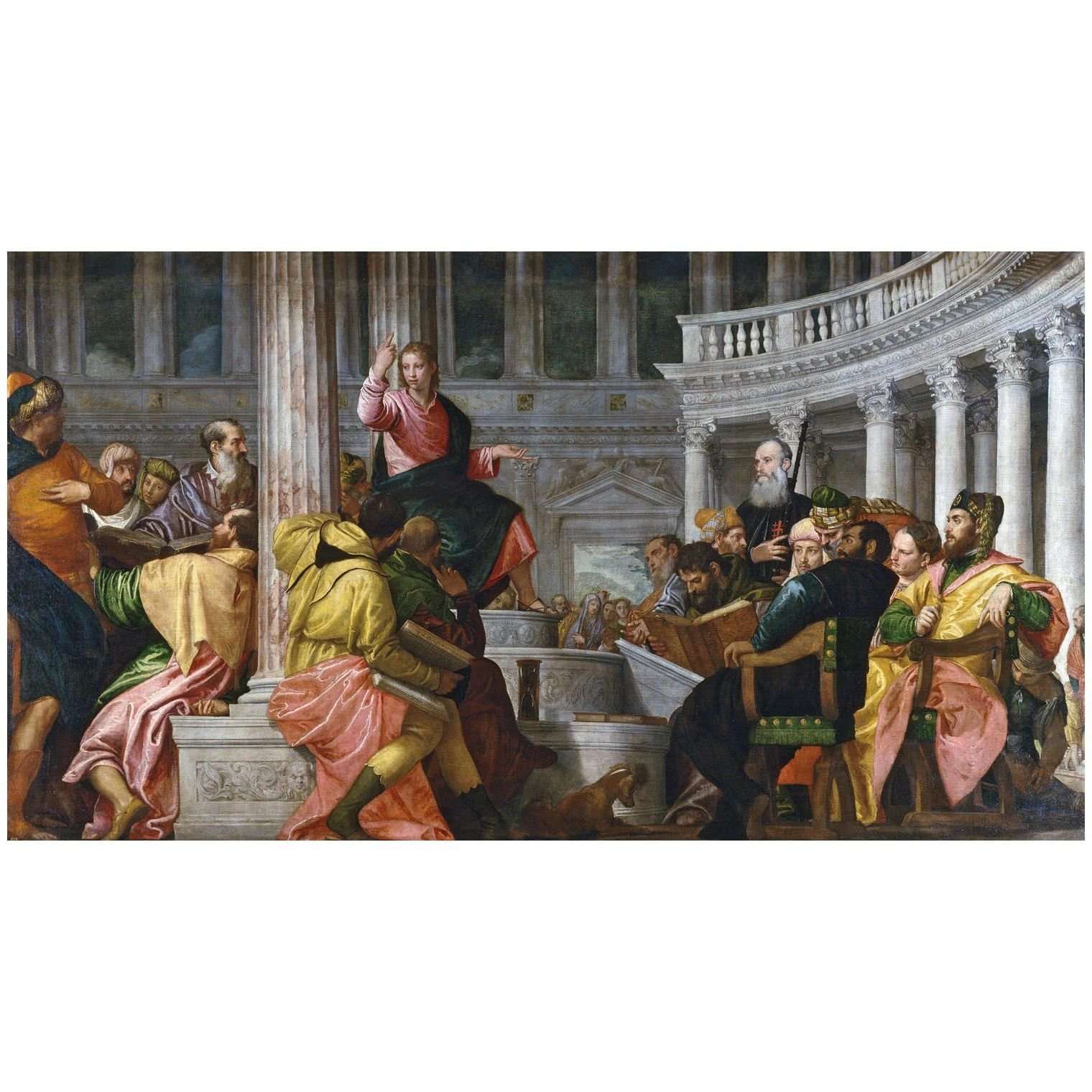  Paolo Veronese. Ges? tra i dottori. 1560. Museo del Prado Madrid