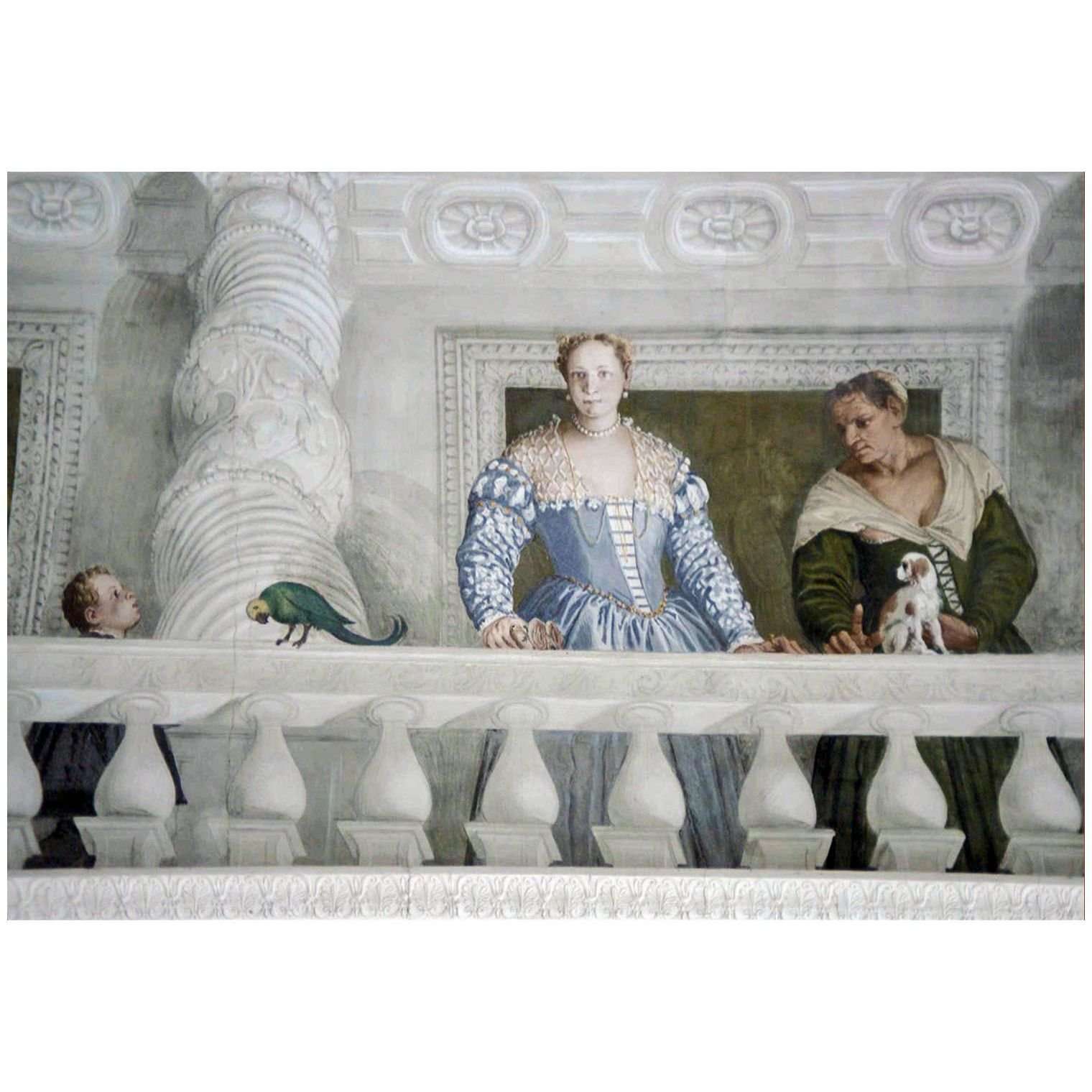  Paolo Veronese. Frammento murale di Sala dell'Olimpo. 1560-1561. Villa Barbaro