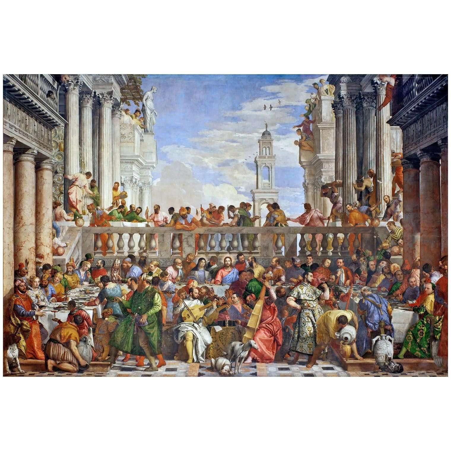  Paolo Veronese. Nozze di Cana. 1563. Louvre Paris
